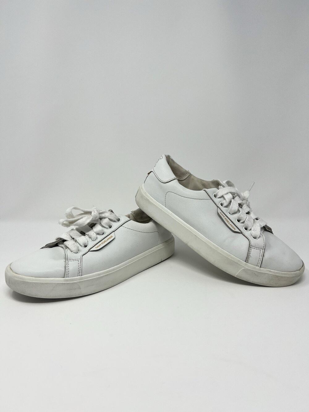 Sam Edelman Ethyl White Lace Up Sneakers Women’s 6.5M Preowned
